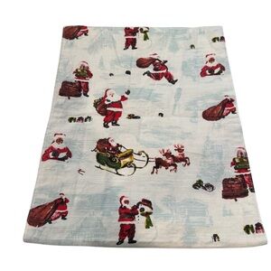 Christmas Table or Mantel Runner Santa Sleigh Reindeer 70”x14”